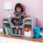 Angolo Lettura Accogliente Cubby Libreria per Bambini Nera