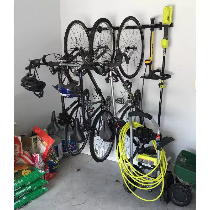 G-Bike | Sistema di stoccaggio regolabile a muro | Contiene 5 bici