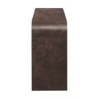 Consolle ad arco con cassetti, Tavolo da ingresso minimalista in legno con cassetti per ingresso