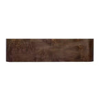 Consolle ad arco con cassetti, Tavolo da ingresso minimalista in legno con cassetti per ingresso
