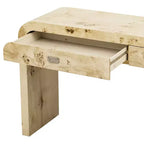 Consolle ad arco con cassetti, Tavolo da ingresso minimalista in legno con cassetti per ingresso