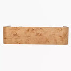 Consolle ad arco con cassetti, Tavolo da ingresso minimalista in legno con cassetti per ingresso
