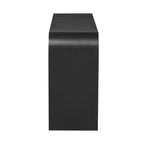 Consolle ad arco con cassetti, Tavolo da ingresso minimalista in legno con cassetti per ingresso