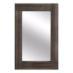 Specchio da bagno rustico con cornice in legno massello da parete per camera da letto, soggiorno, ingresso, decorazione da parete