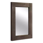 Specchio da bagno rustico con cornice in legno massello da parete per camera da letto, soggiorno, ingresso, decorazione da parete