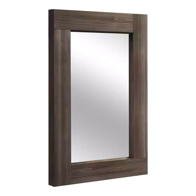 Specchio da bagno rustico con cornice in legno massello da parete per camera da letto, soggiorno, ingresso, decorazione da parete