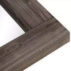 Specchio da bagno rustico con cornice in legno massello da parete per camera da letto, soggiorno, ingresso, decorazione da parete