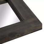 Specchio da bagno rustico con cornice in legno massello da parete per camera da letto, soggiorno, ingresso, decorazione da parete