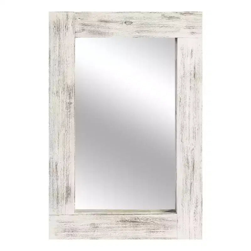 Specchio da bagno rustico con cornice in legno massello da parete per camera da letto, soggiorno, ingresso, decorazione da parete