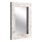 Specchio da bagno rustico con cornice in legno massello da parete per camera da letto, soggiorno, ingresso, decorazione da parete