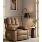 Poltrona reclinabile da 22'', manuale in pelle PU con portabicchieri e tasche laterali, design ergonomico per asilo nido, soggiorno, camera da letto