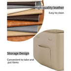 Poltrona reclinabile da 22'', manuale in pelle PU con portabicchieri e tasche laterali, design ergonomico per asilo nido, soggiorno, camera da letto