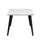 Tavolo da pranzo moderno industriale, tavolo rettangolare da 62,9 pollici per 4, per cucina o sala da pranzo