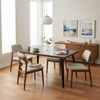 Homy Casa Modern Industrial Dining Table, 62.9 Rectangular Table for 4, Kitchen or Dining Room