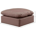 Pouf in pelle vegana Indulge