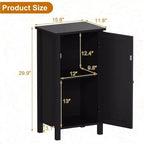 Comodino rustico con anta in rattan, tavolino laterale accentato nero con contenitore - Comodino moderno compatto per camera da letto, soggiorno, ufficio