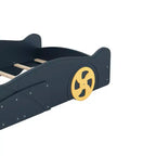Letto a piattaforma a forma di auto Dean con ruote e contenitore