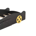 Letto a piattaforma a forma di auto Dean con ruote e contenitore