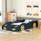 Letto a piattaforma a forma di auto Dean con ruote e contenitore