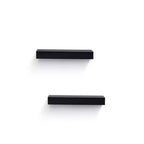 18.11 Mensola galleggiante nera in legno, con staffa invisibile, perfetta per l'arredo di bagno/camera da letto/cucina o come espositore per libri/piante, facile da installare.