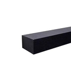 18.11 Mensola galleggiante nera in legno, con staffa invisibile, perfetta per l'arredo di bagno/camera da letto/cucina o come espositore per libri/piante, facile da installare.