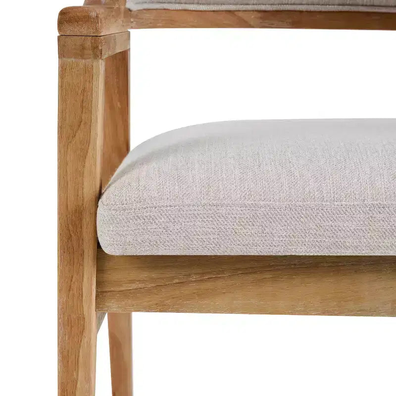 Sedie da pranzo imbottite in legno di gomma Rosa Mid-Century Modern (set da 2)
