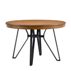 Christopher Knight Home Will 46.85" Round Top 4 Seats Dining Table with Hairpin Leg Light Ash