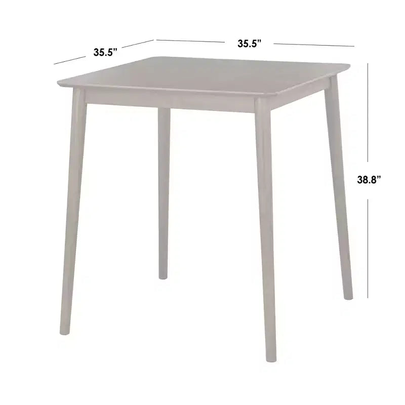 Set da pranzo 5 pezzi Newington, altezza bancone, noce