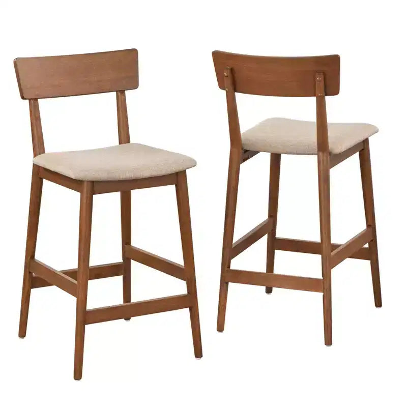 Set da pranzo 5 pezzi Newington, altezza bancone, noce