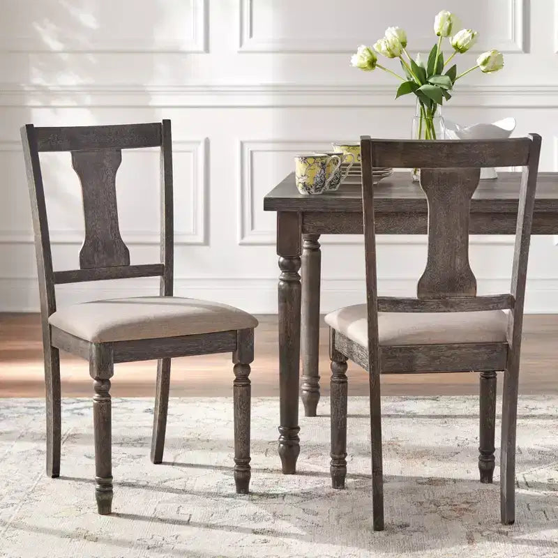 Set da pranzo Burntwood da 6 pezzi con panca