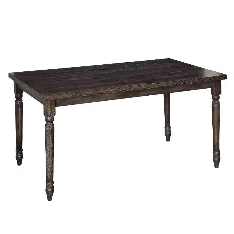Set da pranzo Burntwood da 6 pezzi con panca