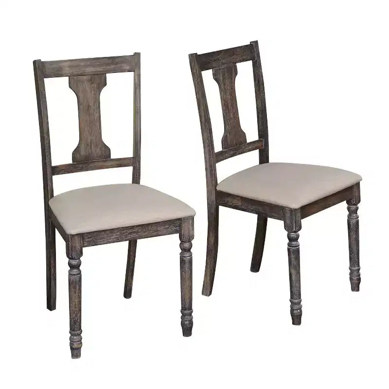 Set da pranzo Burntwood da 6 pezzi con panca