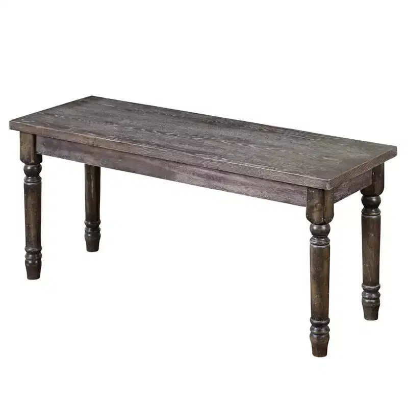 Set da pranzo Burntwood da 6 pezzi con panca